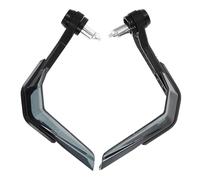 Beavorty Motorcycle Hand Guards Universal Black Plastic and Metal Wind Shield Protector for Comfortable Riding Experience, Handguards Suitable for Motorcycles and Electric Bikes