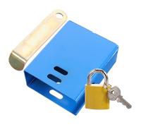 Beavorty Multi-Functional Outdoor Water Spigot Lock Anti-Theft Faucet Locking System, Blue Square Horse Faucet Lock Kit for Garden Hose Tap Protection