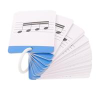 Beavorty Music Theory Flash Cards for Beginners with Paper Material Piano Note Reading Set Sturdy for Frequent Handling, Enhance Rhythm Skills, for Learning Music Notes and Revision