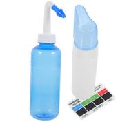 Beavorty Nasal Irrigator Bottle Reusable Nose Cleaning Tools with Thermometer Spray Bottle Reduces Congestion Cleans Nasal Cavity for Adults Boy Girl