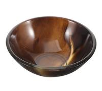 Beavorty Natural Ox Horn Small Bowl 7.5cm Black Pattern Sauce Container Multifunctional Wine Serving Cup for Home Kitchen and Tea Side Dish