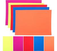 Beavorty Neon Papers Set Can Be Cut into Shape Or Letter 10 Sheets Multipurpose Glow in The Dark Paper Assorted Colour , for Halloween Party for Party Decorations and Crafts