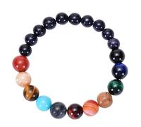 Beavorty Nine Planets Bracelet Natural Wrist Chain Creative Universe Bracelet for Women Men The Planets Jewelry for Party