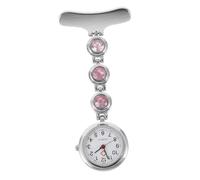 Beavorty Nurse Watch Clip on Watch with Dazzling Inlay Design Elegant Alloy Practical Timekeeping Tool and Lasting Accessory for Nurses and Students During Exams Or as A Thoughtful