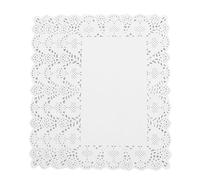 Beavorty Paper Lace Doilies Rectangle Placemat 170 Sheets 10X7.5 Inch White Decorative Mat for Shower Celebration