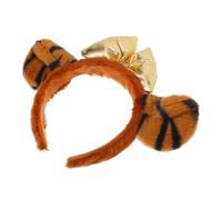 Beavorty Plush and Cloth Materials Safe and Comfortable Tiger Ears and Tail Design Hair Hoops Tiger Ear Hairband Lovely Headband Hair Hoops Party Headwear Carnival