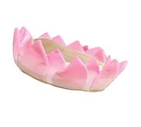 Beavorty Plush Lotus Flower Floor Cushion 40cm Double-sided Soft Seat Pad Pink Cute Shaped Floor Pillow Home Sitting Cushion