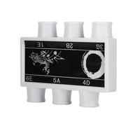 Beavorty Portable 6-hole Plastic Guitar Tuner Musical Instrument Tuning Tool for Beginners and Guitar Accessories Universal Pitch Pipe for Folk and Acoustic Random Color