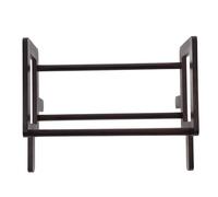 Beavorty Portable Bamboo Book Support Stand, Small Multi-Layer Desktop File Organizer and Reading Rack for Office, Convenient Textbook Holder for Study and Work