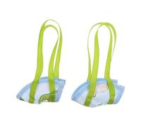 Beavorty Portable Bird Travel Carrier Bag for Parrots and Green-cheeked Conure 2pcs with Harness Breathable Fabric Material, Easy Carrying Design, for Warm Weather Excursions and Hikes