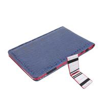 Beavorty Portable Golf Scorebook Pu Leather Professional Score Recording Notebook with Easy to Write Design, Blue Simple Style for Golf Friends and Family Color Color