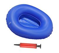 Beavorty Portable Inflatable Bedpan Set of 2 for Elderly Care Adjustable Folding Design with Inflator for Bedridden Patients and Nursing Use Random Color
