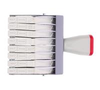 Beavorty Portable Multi-use 8 Digit Rubber and Plastic Office Day Number Date Stamp for Handmade Cards and Bags, Handheld Small Time Roller Stamper for Precise Date Marking