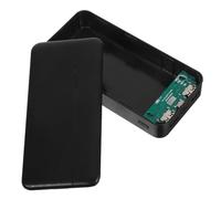 Beavorty Portable Power Bank Shaped Storage Box for Small Items and Jewelry, Black Plastic Decorative Key Box with Secure Storage and Easy to Use Design, for Travel and Home Use