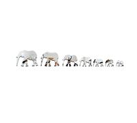 Beavorty Removable Mirror Wall Decor 3D Elephant Mirror Sticker Self Adhesive Silver Wall Art Mural for Kids Nursery Pre-School Easy Peel Reusable