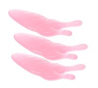 Beavorty Resin Nose Massagers 3pcs Pink Nose Scrapers Universal Massage Tools for Stress Relief and Daily Care