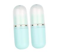 Beavorty Retractable Makeup Brush Set 2pcs Travel Size Powder Brush Cover Capsule Shaped Blush and for On-the-go Use Sky-blue