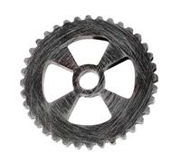 Beavorty Retro Silver 12cm Gear Wall Hanging Decor Industrial Style Wall Ornament for Bar Coffee Shop Vintage Home Decoration