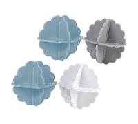 Beavorty Reusable Pp Laundry Washing Balls for Washing Machine, 4 Pack, Helps Improve Cleaning Performance, Clothes Fluffing and Dryer Use, British Home Laundry Accessory Random Color
