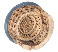 Beavorty Roman Colosseum Miniature Statue Resin Figurine, Small Ancient Architecture Model for Home Décor and Aquarium Decoration, European-style Retro Colosseum Craft for Desktop and Fish