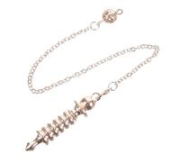 Beavorty Rose Gold Spiral Pendulum Necklace Lightweight Meditation Pendant Hanging Decor for and Jewelry Making Supplies