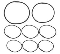 Beavorty Rubber Bands with Anti-aging Rubber Rings Black 8pcs for Microphone Shock Mount Easy-on Design and Enhanced Mic Stability, for Mobile Recording Setups and Busy Environments