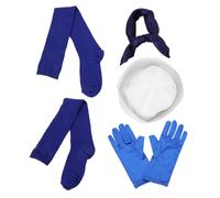 Beavorty Sailor Hat Set 4pcs Navy Captain Costume Accessories for Women Mini Fabric Sailor Hats for Party for Role Play and Boat Events