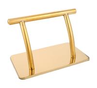 Beavorty Salon Chair Footrest Attachment Stainless Steel Gold Foot Pedal Replacement for Barber Chair Parts Suitable for Hairdressing Spa and Beauty Equipment