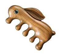 Beavorty Sandalwood Massage Comb for Scalp Shaped Wooden Comb 1PCS Comfortable Wide Tooth Design for Women and Men for Hair Growth and Relaxation