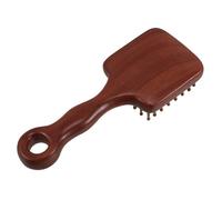 Beavorty Sandalwood Scalp Massager Comb with Ergonomic Handle Solid Wood Hair Massage Tool for All Hair Types Wide Tooth Detangling Brush for Stress Relief and Comfortable Scalp Care