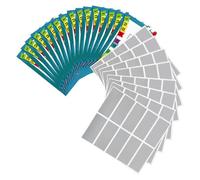 Beavorty Scratch Off Cards 100 Sheets Small Glitter Scratch Off Sticker Labels for Scrapbooking Party and Educational Use