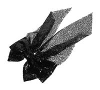 Beavorty Sequin Ribbon Hair Clip Oversized Butterfly Bow Clip for Women Sparkling Cheer Hair Bow Accessory for Various Hairstyles and Outfits Durable and Sequin Design