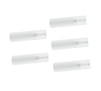 Beavorty Set of 5 Plastic Dropper Bottles Refillable 15ml Ampoule Leakproof Liquid Dispenser Empty Essential Oil Travel Bottles Tight Sealing Cosmetic Container