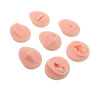 Beavorty Simulated Facial Features Model Silicone Ear Model for Piercing Practice Teaching Tool Soft Skin-like Texture Includes Nose for Realistic Training