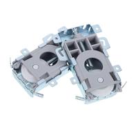Beavorty Sliding Door Rollers Ultra Quiet Movement and Deformation Resistant Track Rollers 2pcs Stainless Steel for Wardrobe and Closet Doors, Suitable for Residential and Office Use
