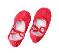 Beavorty Slip Ballet Shoes Lightweight Dance Shoes with Elastic Band Sole for Yoga Ballet Ballroom Jazz Dancing Red Suitable for Women