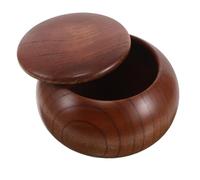 Beavorty Small Wood Keepsake Urn Box for Ashes Miniature Decorative Pet Memorial Container Portable Rounded Souvenir Urn for Human Cat Remains