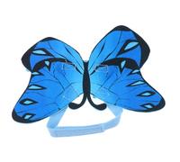 Beavorty Soft Lightweight Felt Cloth Cat Halloween Costume Butterfly-shape Apparel for Cats, Creative Blue Pet Outfit for Halloween Party