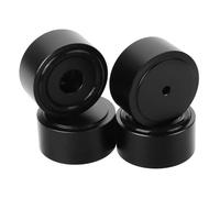 Beavorty Speaker Feet Pads High Durability and Vibration Minimizing Isolation Pads Aluminium Alloy 4pcs Black Furniture Feet Bumpers for Amplifier Speaker and Luggage for Home Audio