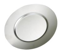 Beavorty Stainless Steel Plate for Food and Sushi Sturdy Dishwasher Safe Silver Kitchen Plate Suitable for Picnic and Camping Not Easy to Bend
