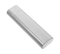 Beavorty Stainless Steel Travel Cigar Case with Window Airtight Tube for Two Cigars Carrying Tube Portable Pocket Storage for Smokers