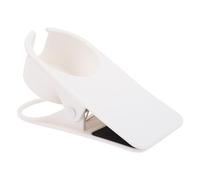 Beavorty Table Side Coffee Mug Clip Large White Cup Holder for Desk Edges, Desk Side Water Cup Holder Clip for Home Office Organization