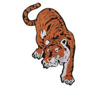 Beavorty Tiger Embroidered Applique Patch for Sewing, Embroidery Thread Material Easy to Sew Feature and Long Serving Life, for Embellishing Large Bags and Clothes a Chic and Charming Look