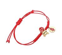 Beavorty Tiger Year Red Cord Bracelet for Men Women Handmade Lightweight Knotted Rope Bangle for Chinese Year Graduation Birthday Blessing Fits All Wrist