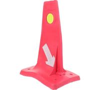 Beavorty Traffic Cone Road Diverter Sign Eva Reflective Bright Color Reusable Easy to Be Stable Marker Cone for Yard Road and Car Parking Safety