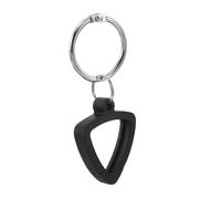 Beavorty Triangle Silicone Guitar Pick Holder Keychain with Keyring Portable Compact Plectrum Organizer for Musicians Easy Pick Storage and Travel Accessory