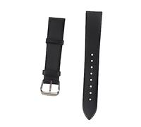 Beavorty Ultrathin Cattlehide Leather Watch Strap Endurable Black Quick Release Band with Fit for Classic Style and Comfort