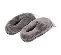Beavorty USB Electric Heating Shoes for Winter Feet Warmer Portable Wool Heat Slippers with Non Skid Sole Supple Warm Footwear for Home and Office Use
