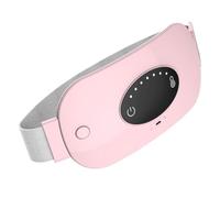 Beavorty USB Heating Pad for Menstrual Relief Portable Washable Heating Belt Soft Flexible Pain Relief for Cramps Pink