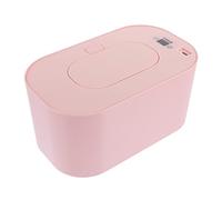 Beavorty USB Powered Wet Tissue Warmer with Temperature Control and Built-in Display, Portable Heating Device for Diaper Changing and Home Use, Safe Pp Material with 5v USB Data Cable